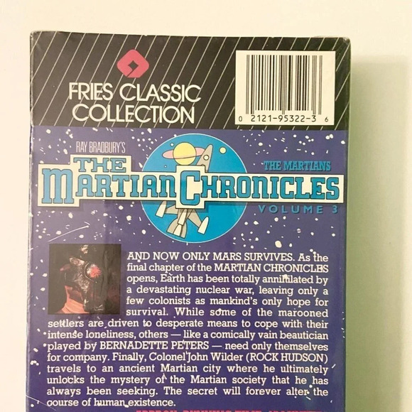 1989 The Martian Chronicles Volume 3 VHS Video Tape Sealed - Picture 3 of 16